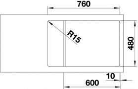Blanco Zia XL 6 S Compact черный  526019