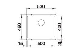 BLANCO ROTAN 500-U 526098 чёрный