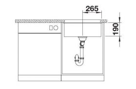 BLANCO ROTAN 500-U 526098 чёрный