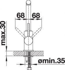 BLANCO MILA 526657 чёрный матовый